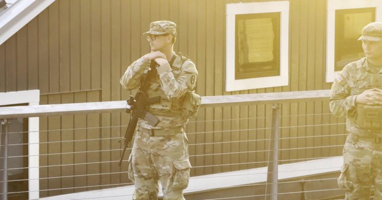 Video shows armed National Guard troops in Washington, D.C.