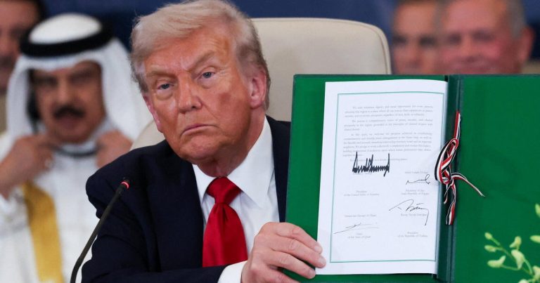 Trump visits Middle East after historic peace deal