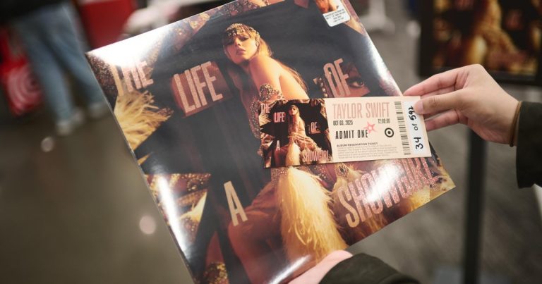 Taylor Swift’s “Life of a Showgirl” movie tops the box office with $34 million in U.S. ticket sales