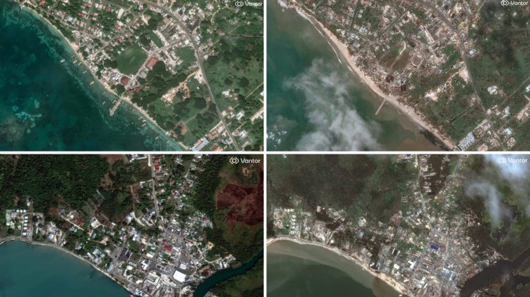 Hurricane Melissa’s destruction in Jamaica seen in before-and-after satellite images